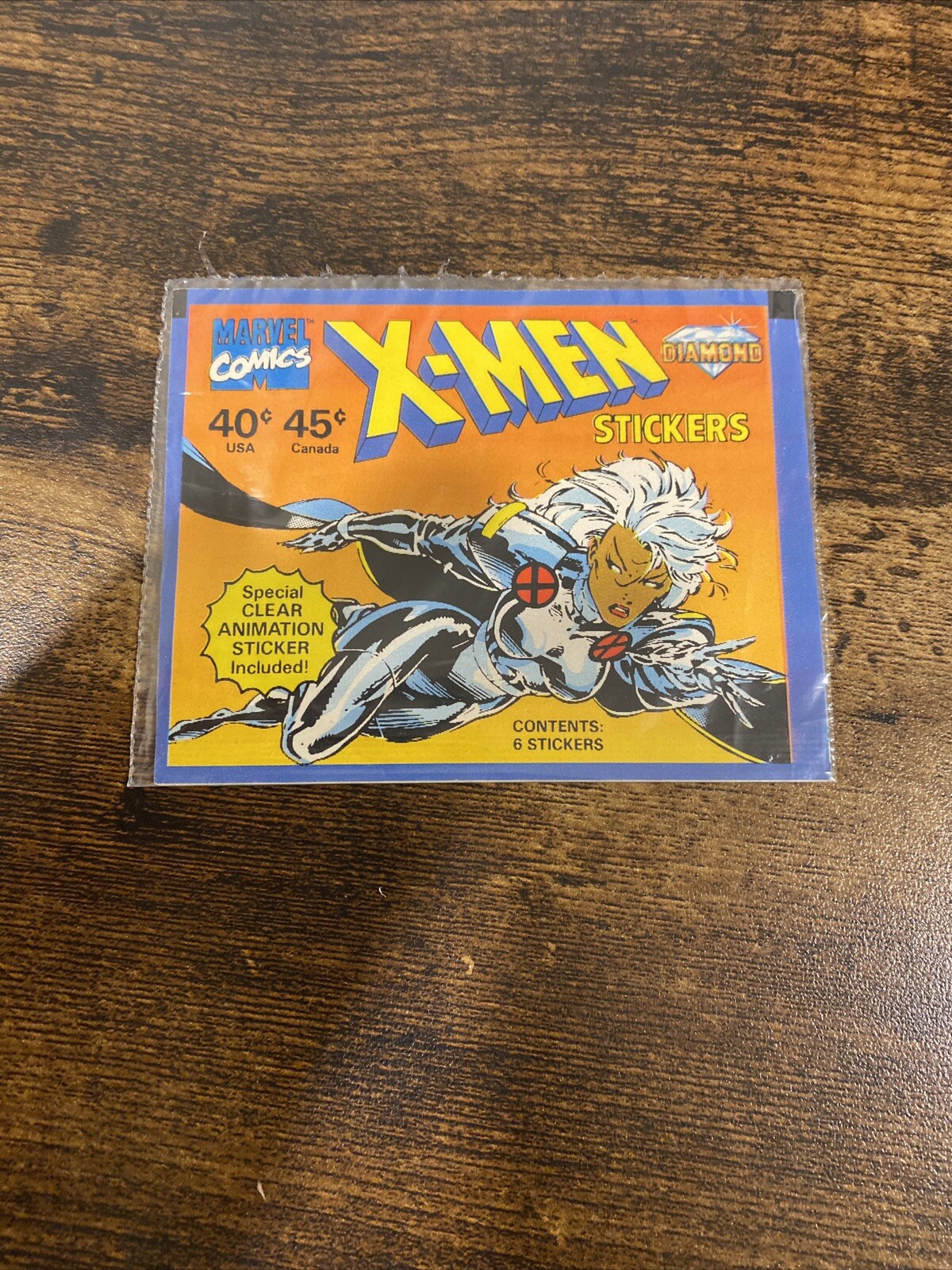 1996 Diamond Comic Marvel Comics X-Men Stickers Pack Wrapper Only