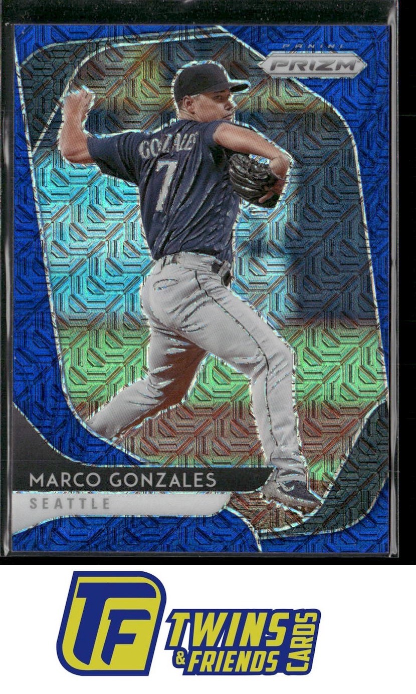 2020 Panini Prizm #45 Marco Gonzales Blue Mojo Prizm #/175