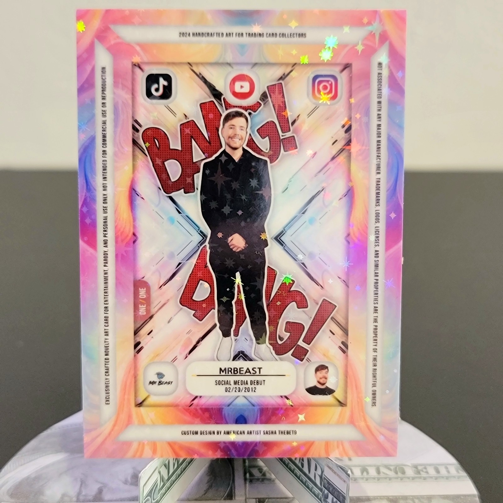 MrBeast 📹 1/1 Custom Hobby Card
