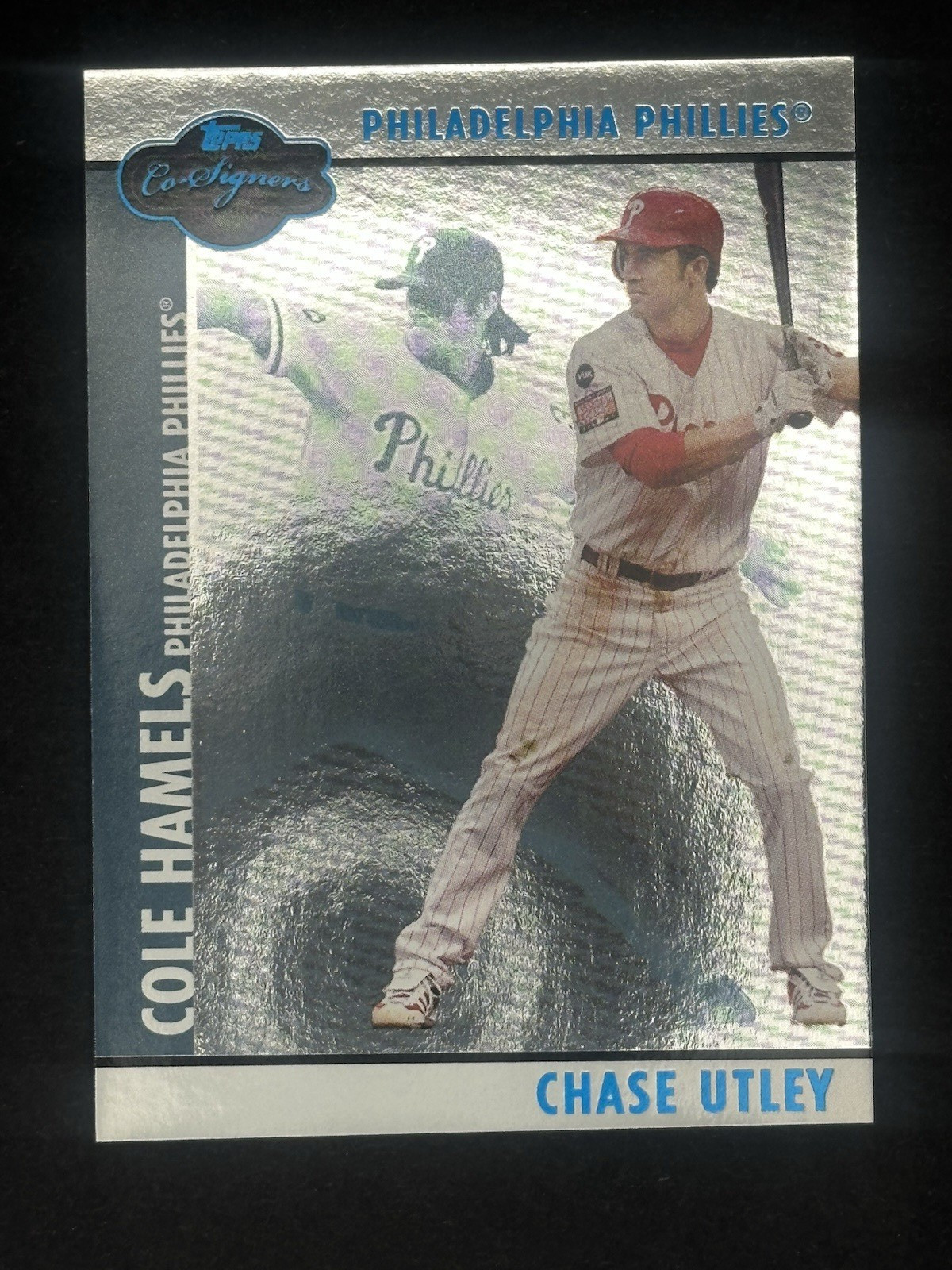 2008 Topps Co-Signers – Chase Utley, Cole Hamels #024 Silver Blue 136/250 C260