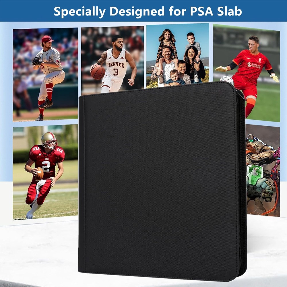 Graded Card Binder – Holds 60 Graded Slabs, Suitable for PSA Slabs | 6 Pockets