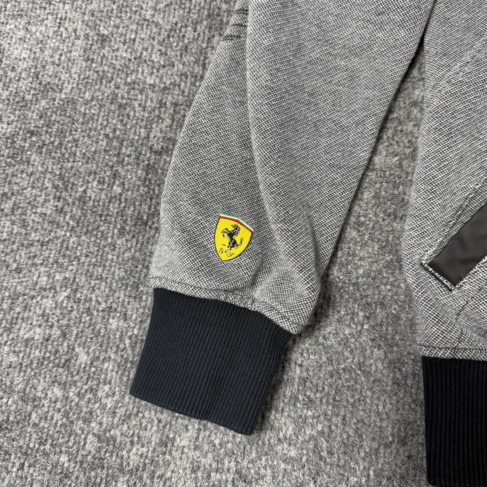 Scuderia Ferrari Jacket Mens Medium Gray F1 Puma Full Zip Formula 1 Racing