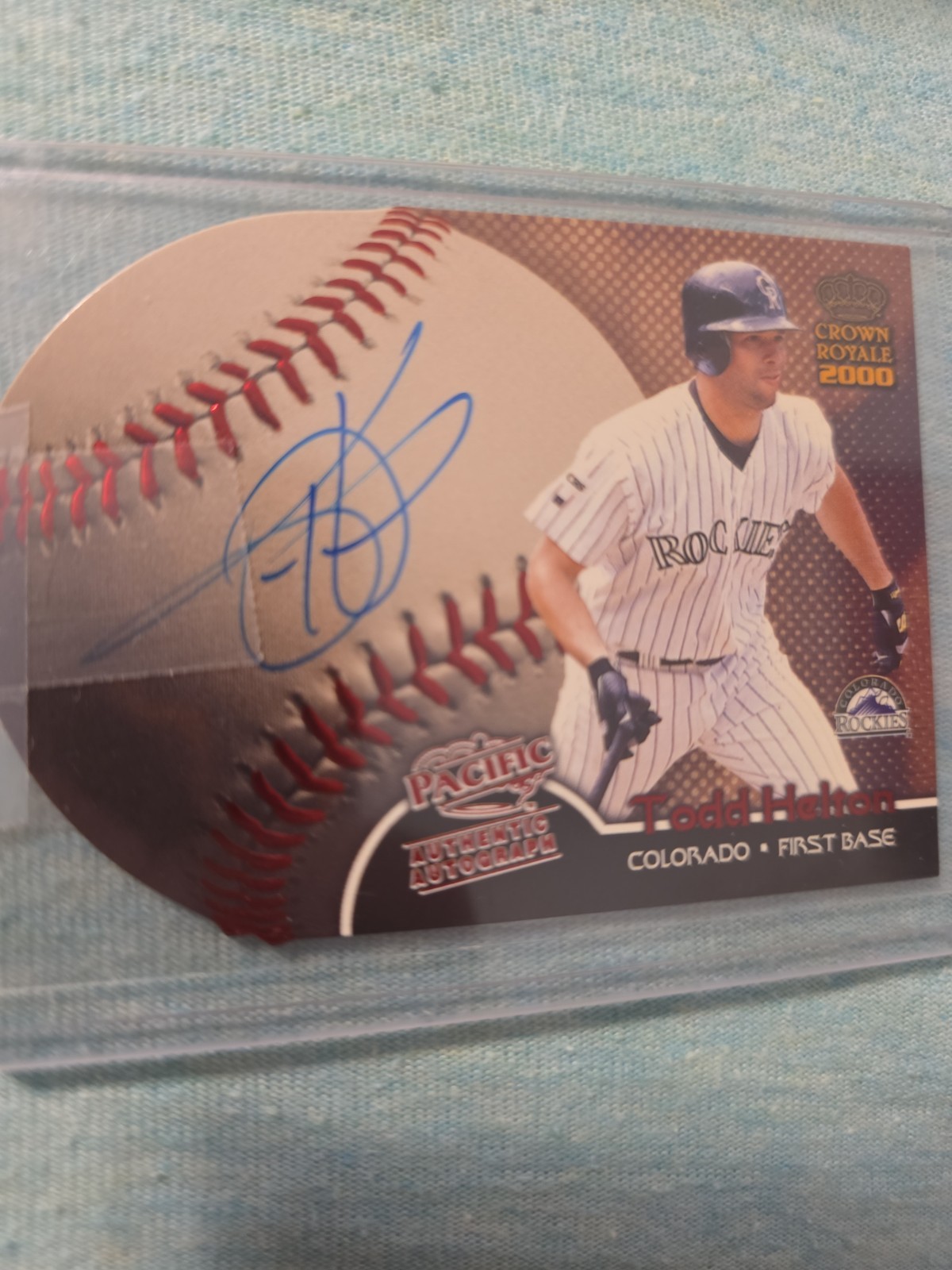 Todd Helton Pacific Crown Royal 2000 Autograph