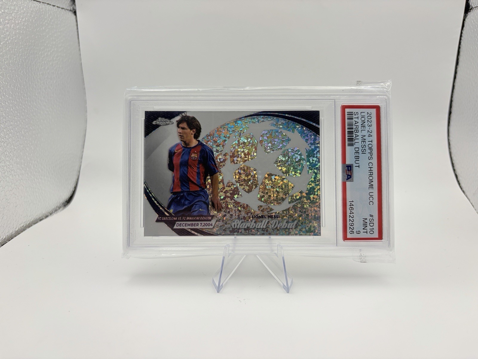 2023-24 Topps Chrome UEFA Club Competitions Starball Debuts Lionel Messi #SD-10