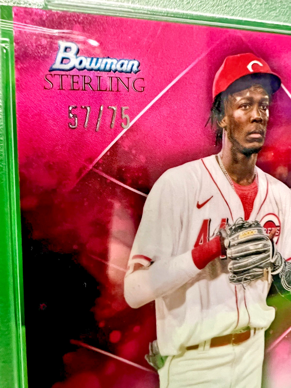Elly De La Cruz 2023 Bowman Sterling Magenta Refractors /75 #BSP-99 PSA 9 MINT