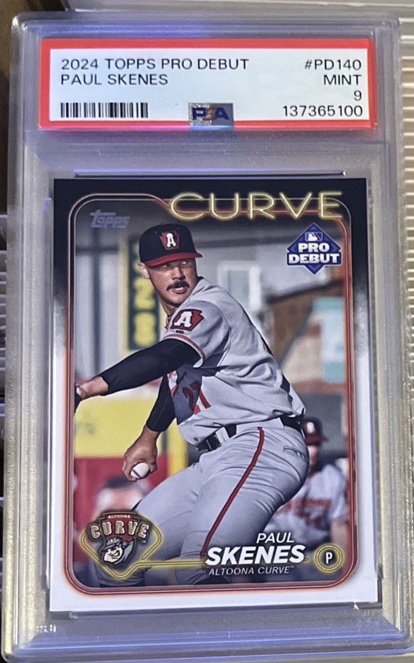 2024 PAUL SKENES RC TOPPS PRO DEBUT #PD-140 PSA MINT 9 Rookie Card