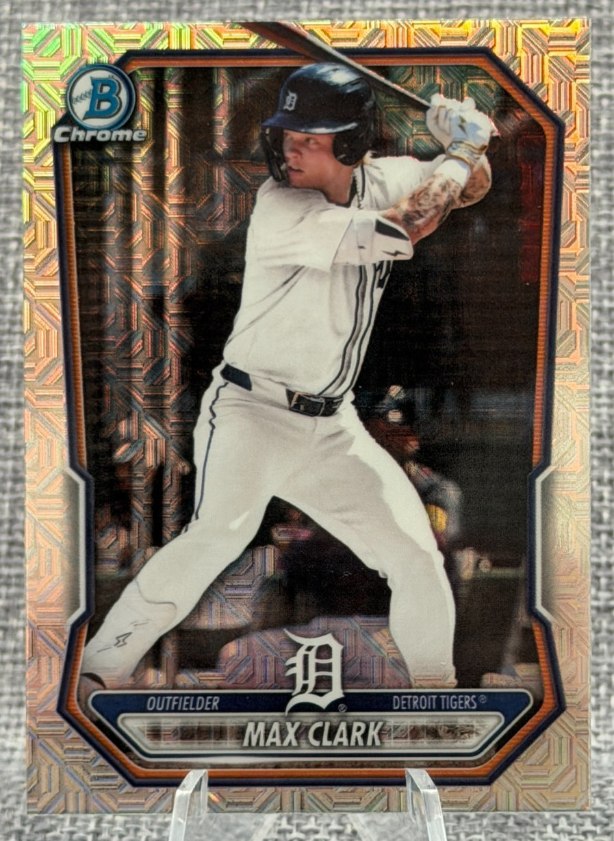 2026 Bowman Chrome – Max Clark Bowman Prospect #BCP-2 Mojo Refractor – Tigers