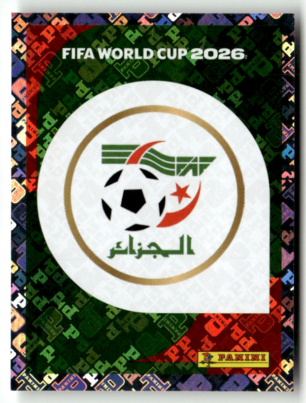 Panini FIFA World Cup USA 2026 ALG-1 Emblem Unstuck Single Sticker