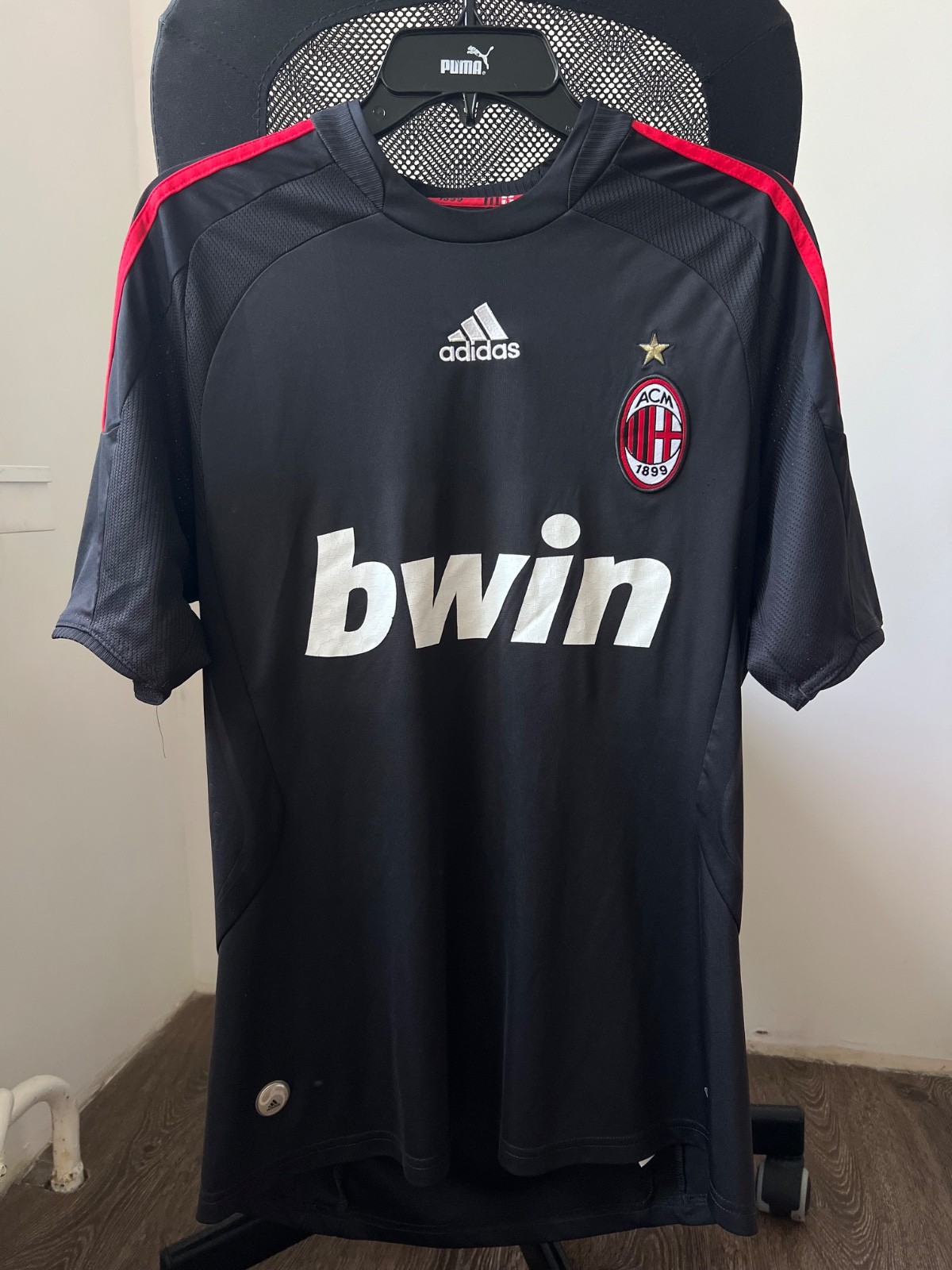 MILAN HOME 2008 – 2009 FOOTBALL SHIRT SOCCER JERSEY ADIDAS sz M