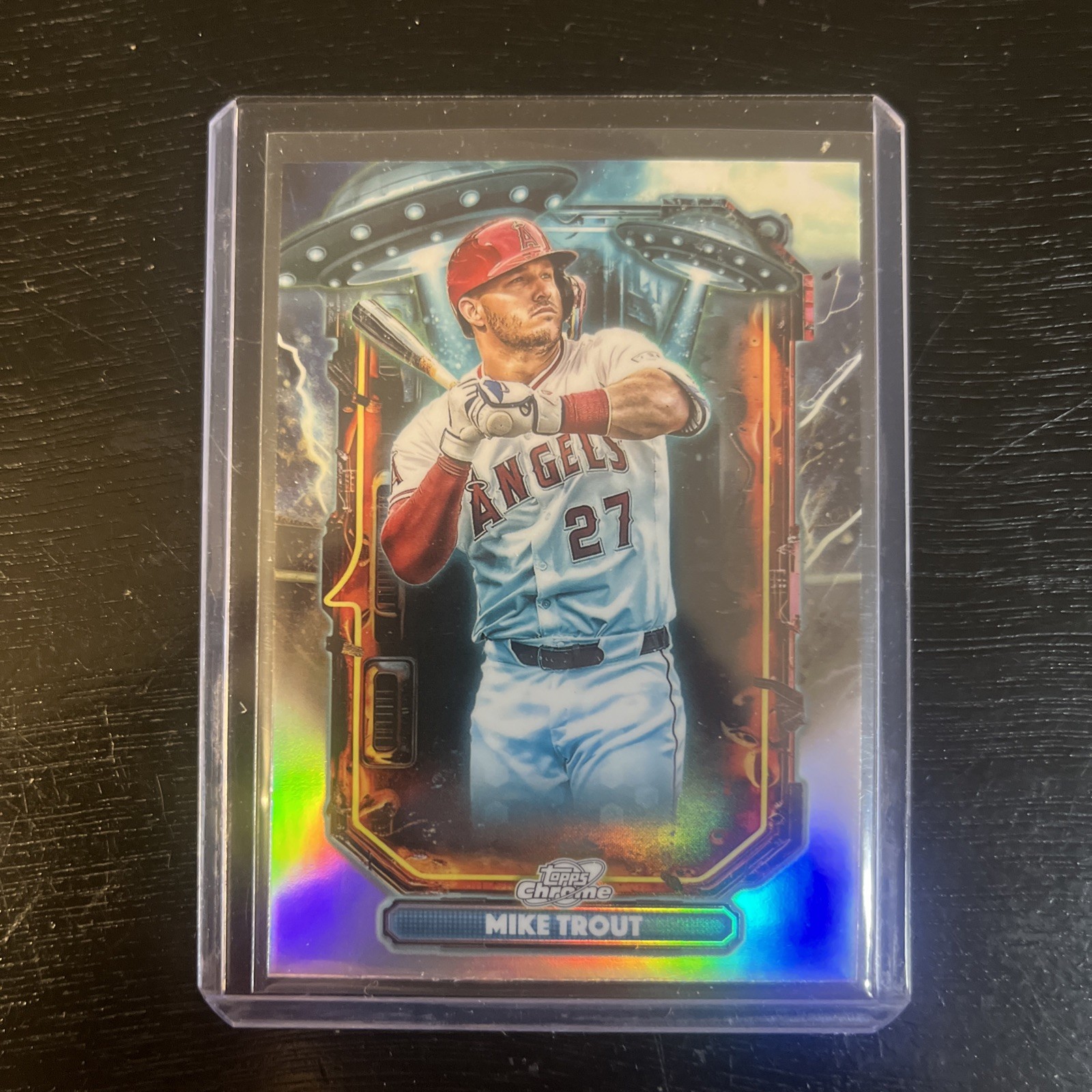 2025 Topps Chrome Cosmic Mike Trout Extraterrestrial Talent #ET-18 Angels