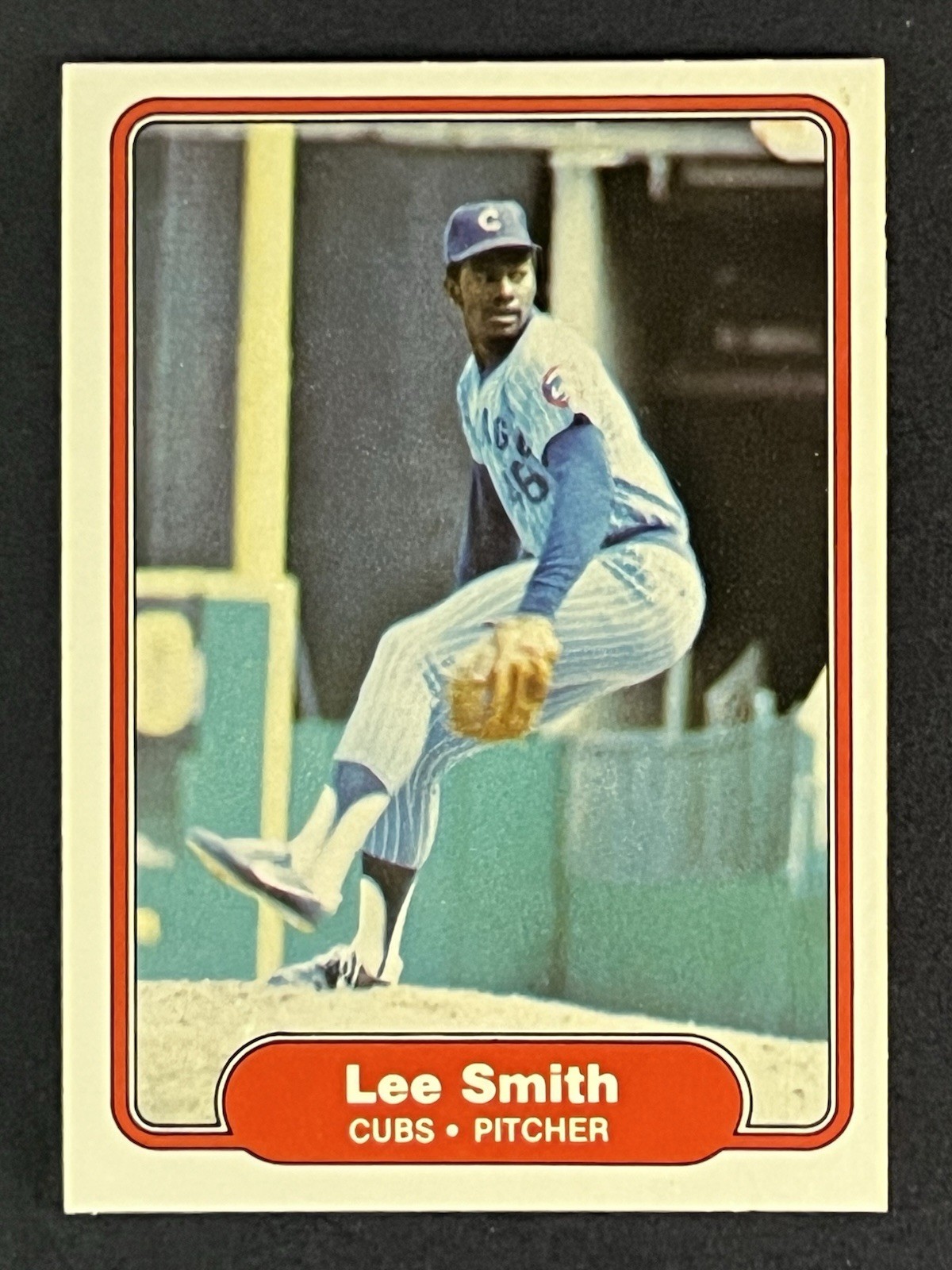 1982 Fleer – Lee Smith #603 Cubs Logo Correct on Back (RC)