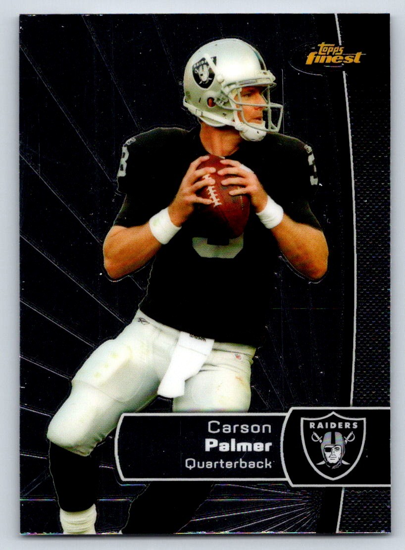 2012 Finest 53 Carson Palmer Oakland Raiders Football Card