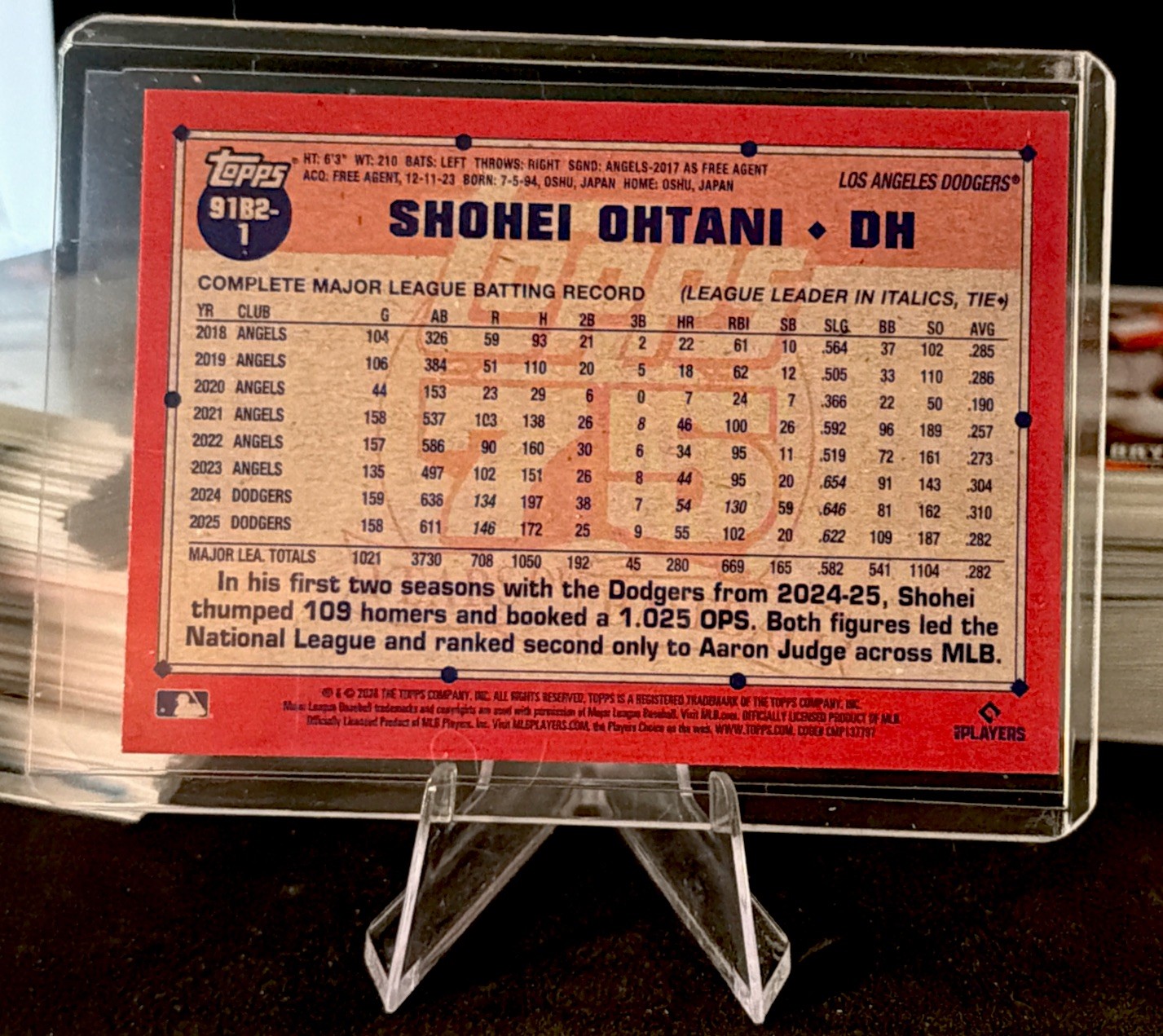 2026 Topps Series 2 1991 Shohei Ohtani Crackle Foil 91B2-1