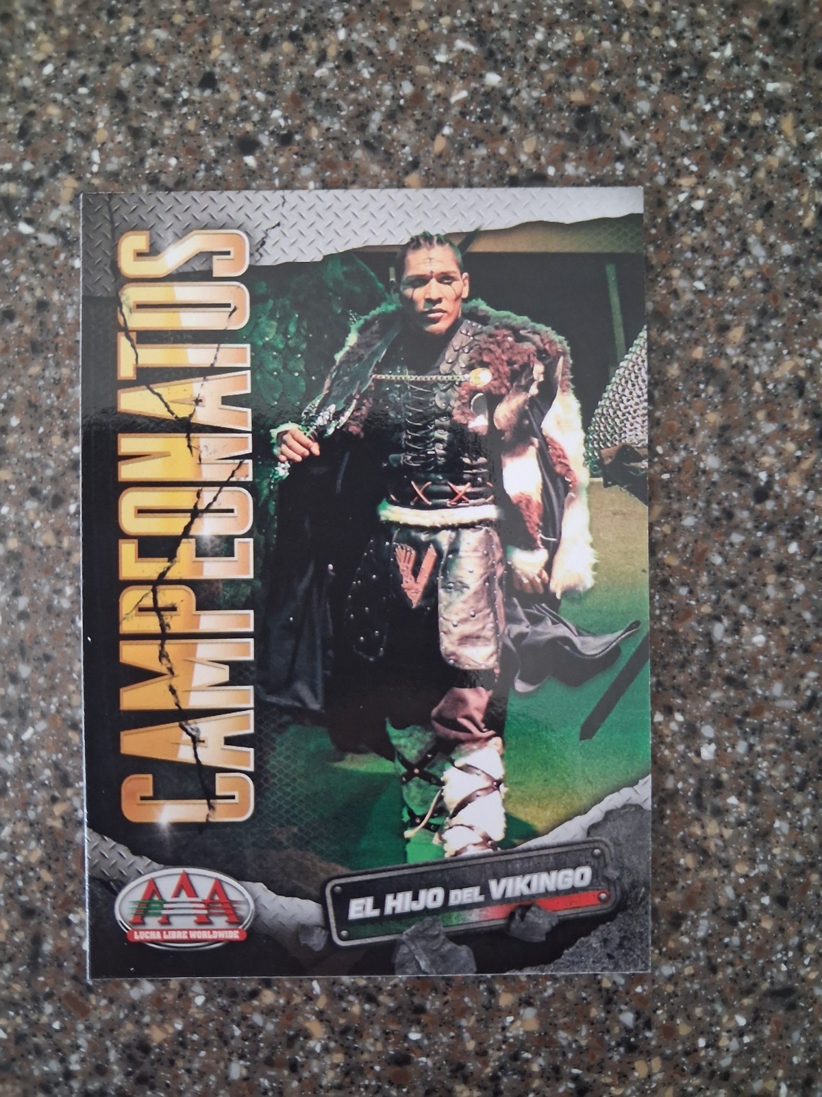 2023 Leaf Heroes Of Wrestling El Hijo Del Vikingo Blue Autograph + 2 AAA cards