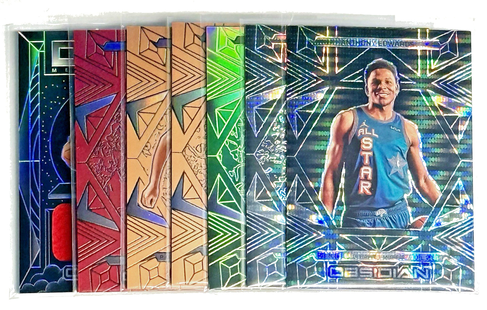 2024-25 Panini Obsidian International Electric Etch Rookies and Vets Lot of 7