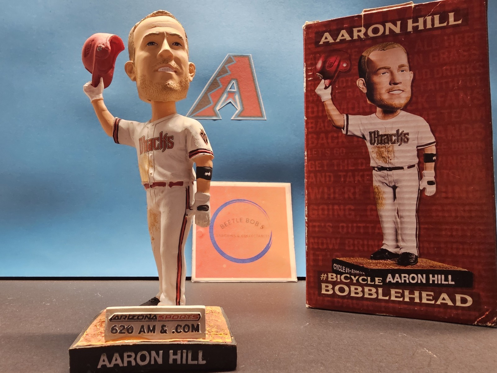 Aaron Hill Arizona Diamondbacks MLB 2013 SGA Bobblehead NIB BiCycle