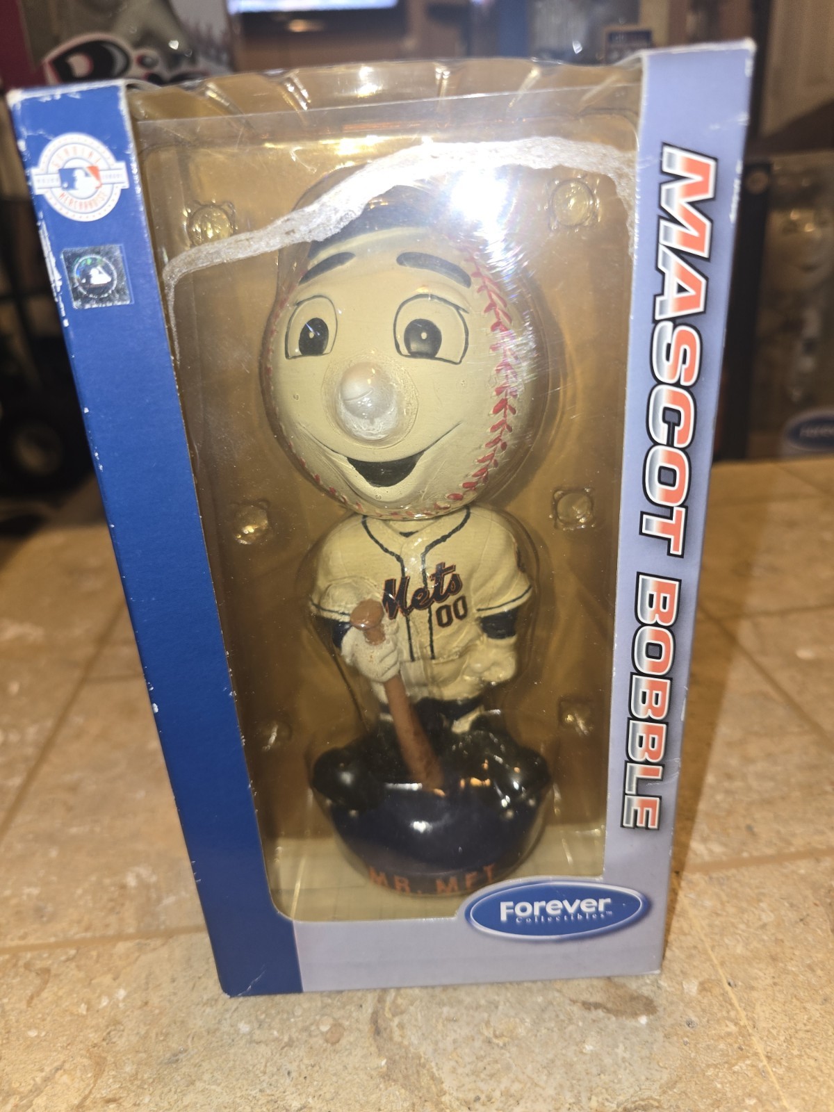 Mr Met Mascot Bobble 2006 Forever Collectibles NY New York Mets Bobble head Foco