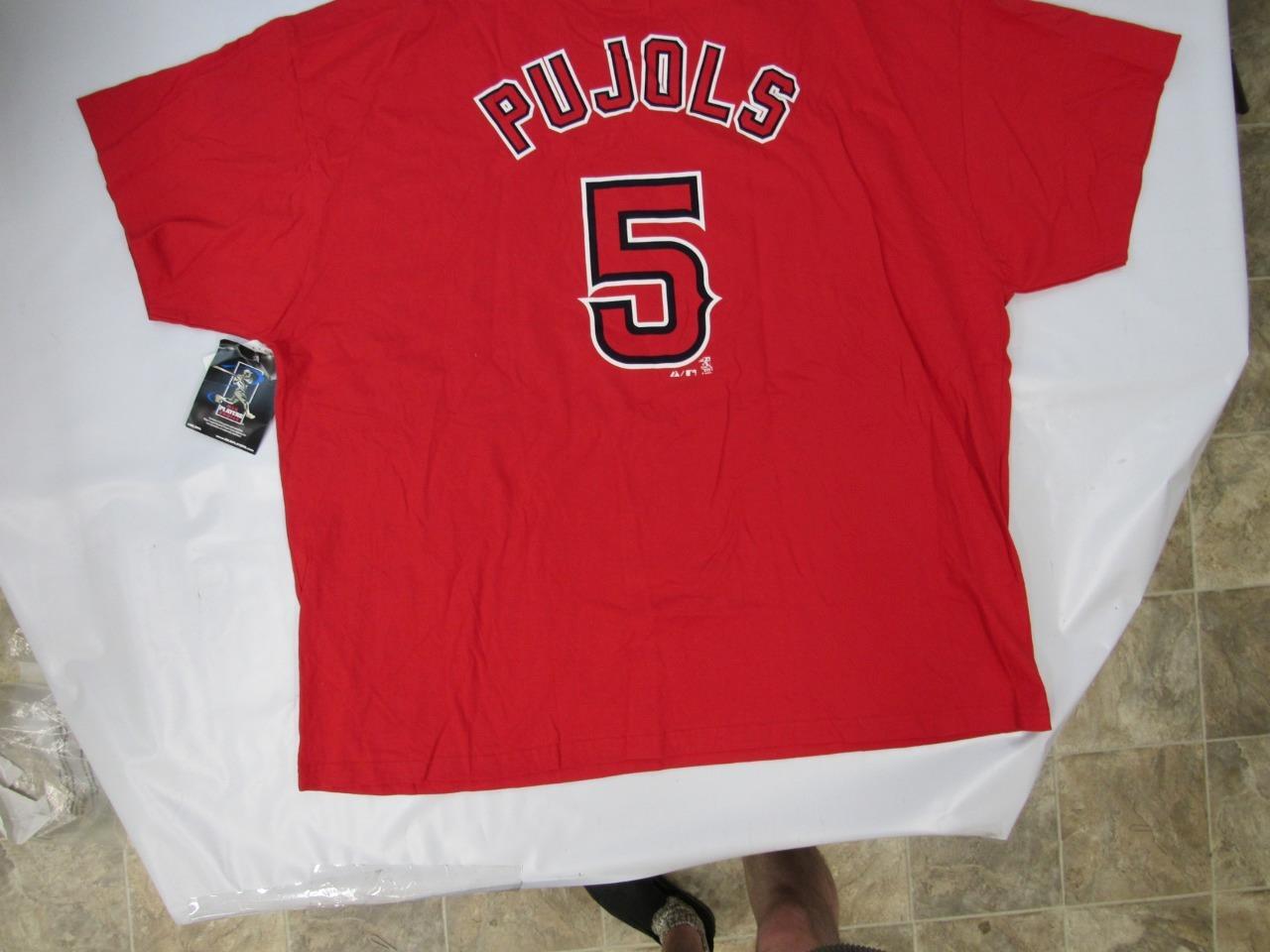 New Anaheim Angels #5 Albert Pujols Mens Sizes 2XL-5XL-6XL-Tall Majestic Shirt