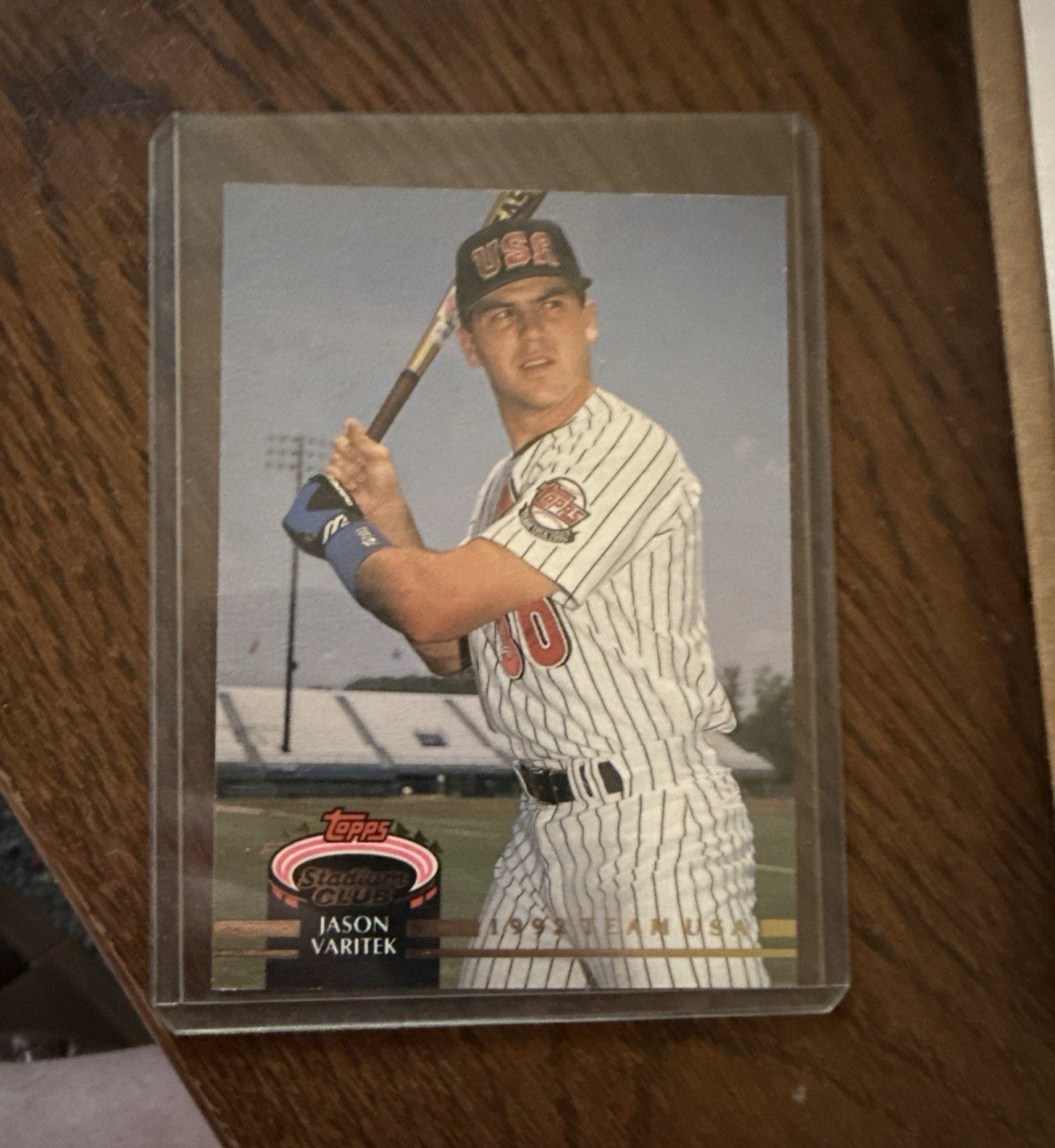 Topps 1995 Stadium Club Jason Varitek MLB Baseball Rookie Card #199