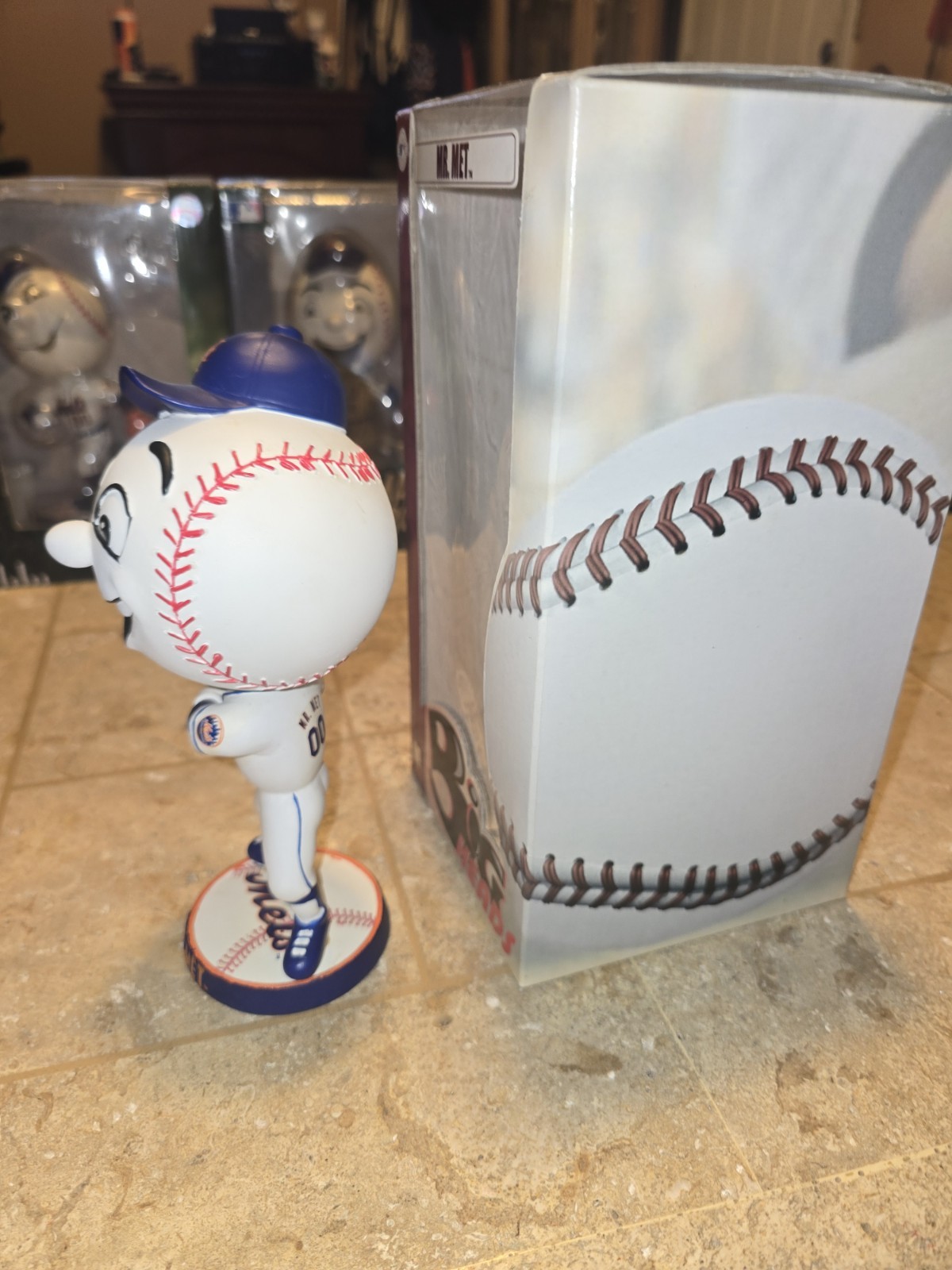 MR MET New York Mets Mascot BIG head Bobble Head 2007 Foco Forever Collectibles