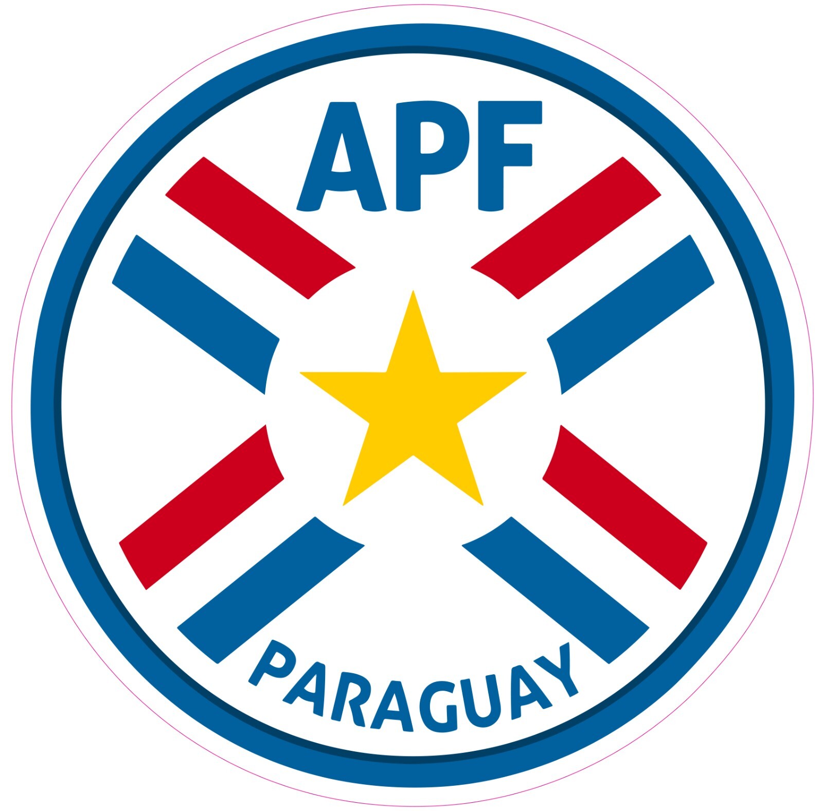 Paraguay National Soccer Team Logo HTV Heat Transfer Vinyl Iron On (NOT A PATCH)