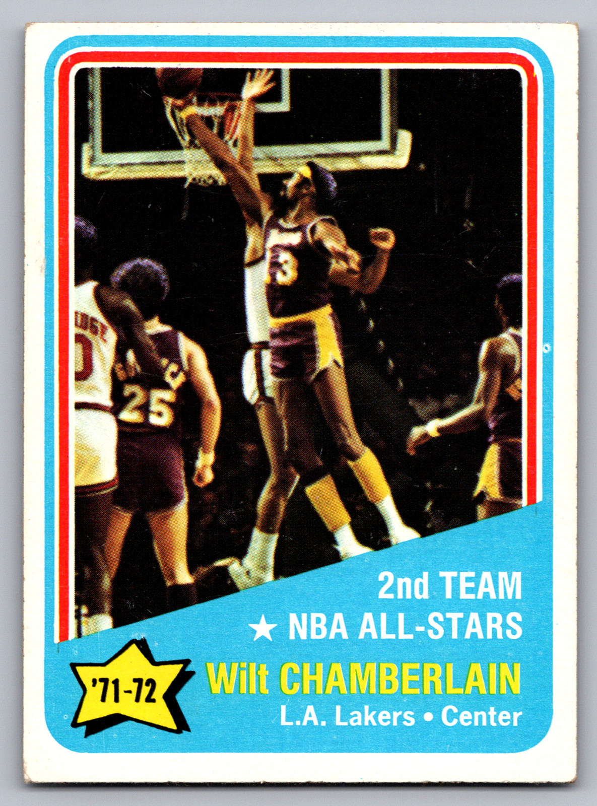1972-73 TOPPS #168 WILT CHAMBERLAIN LOS ANGELES LAKERS ALL-STAR