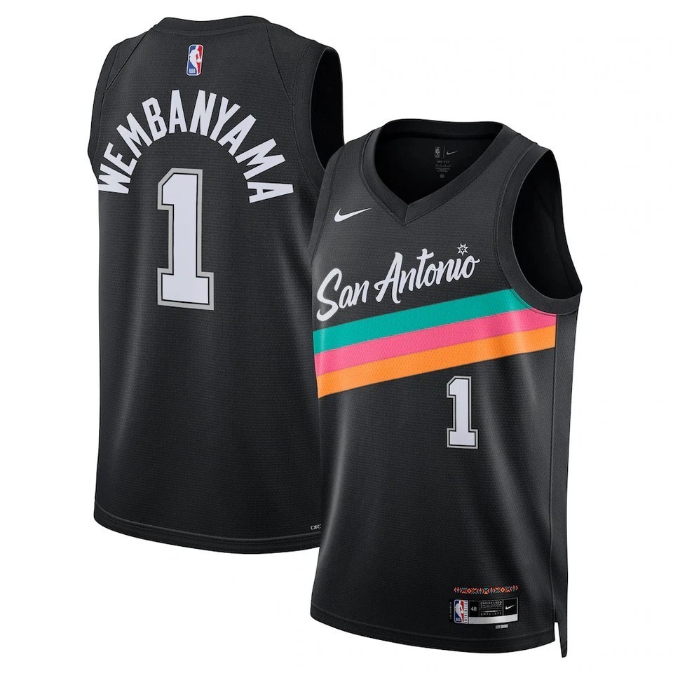 Free Tax New 2026 #1 Wembanyama Men’s Stitched Jersey 9 Colors