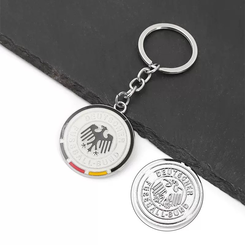 Germany National Team DFB Enamel Keychain Football Soccer Fan Key Ring