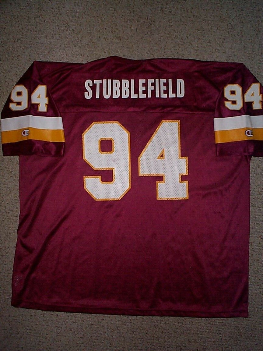 *IRREGULAR* Redskins DANA STUBBLEFIELD nfl VINTAGE Jersey MENS/MEN’S (XXL-2XL)