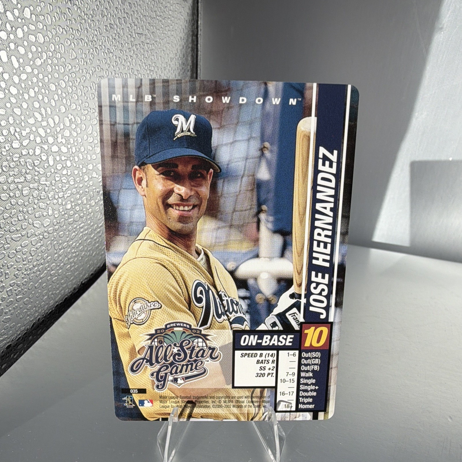 Wizards of the Coast 2002 MLB Showdown All-Star Game Jose Hernandez #035 Brewers