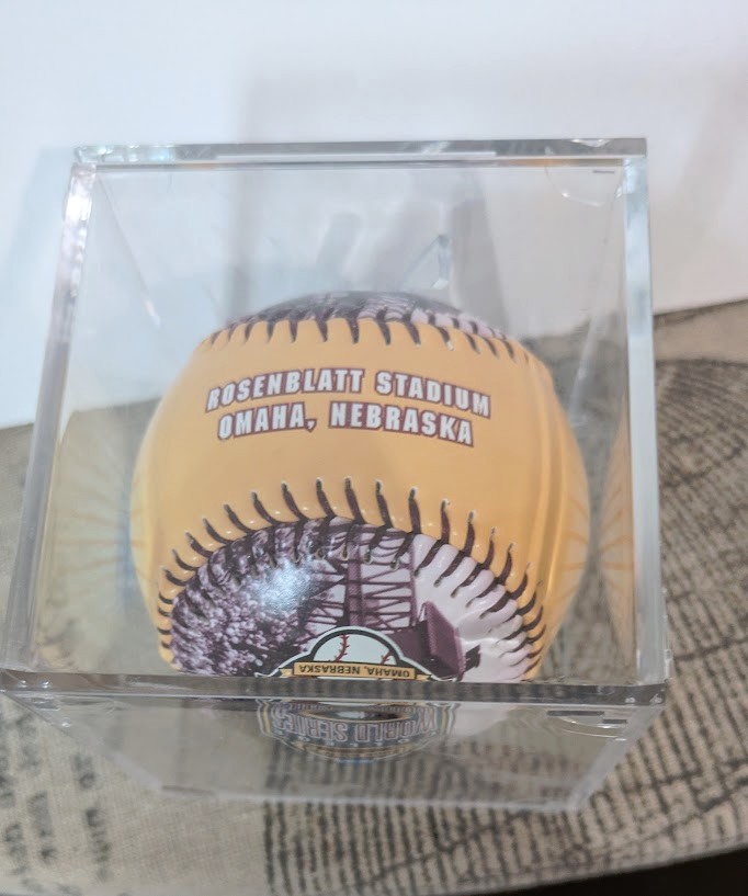 2005 NCAA Men’s College World Series Rosenblatt Stadium Commemorative Baseball i
