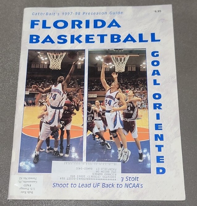 Gatorbait 1997-98 University Of Florida Basketball Pre-Season Program