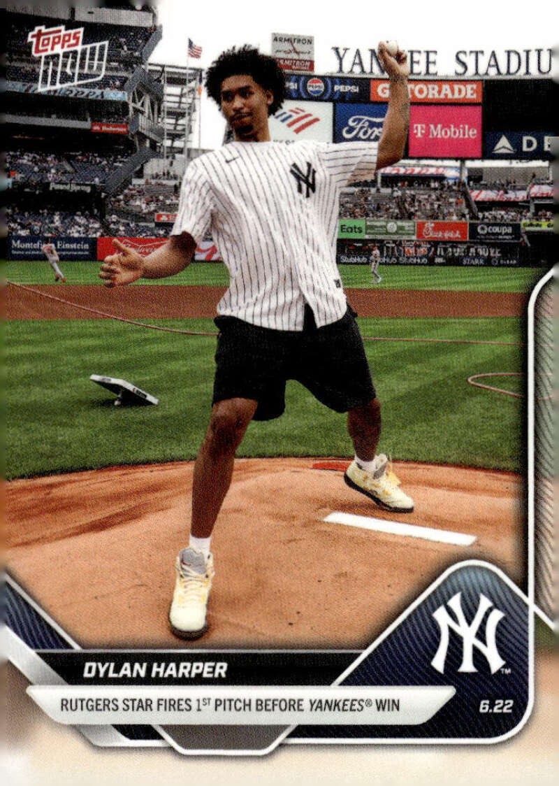 DYLAN HARPER RC SP 2025 Topps NOW PR:1552 ROOKIE #340 Yankees/Spurs NM ID:142068