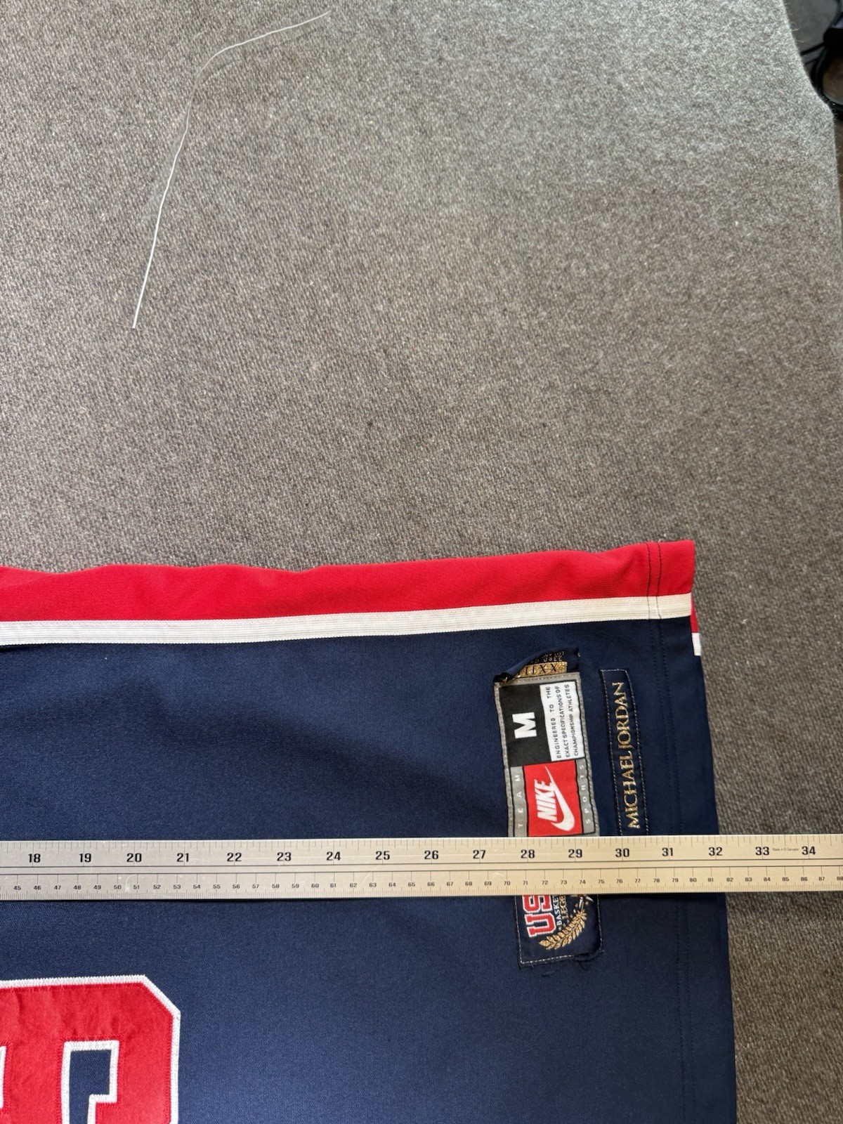 Nike Team USA Michael Jordan 1984 Olympic Basketball Jersey Blue Size Med