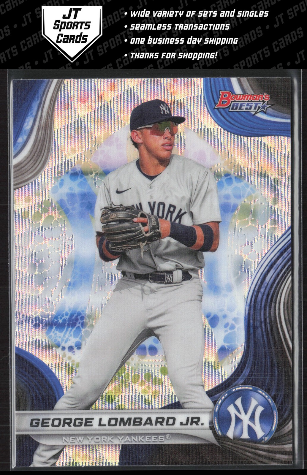 2024 Bowmans Best George Lombard Jr. TP-15 Wave Refractor New York Yankees