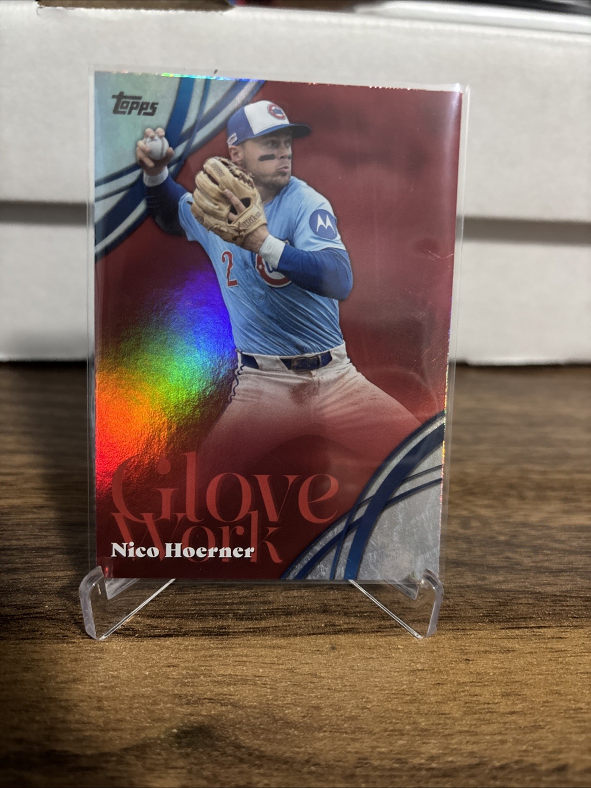 2026 Topps Series 2 – Nico Hoerner Glove Work #GW-35 Cubs