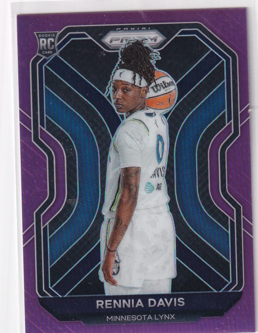2021 WNBA PRIZM #97 RENNIA DAVIS PURPLE 85/99- MINNESOTA LYNX