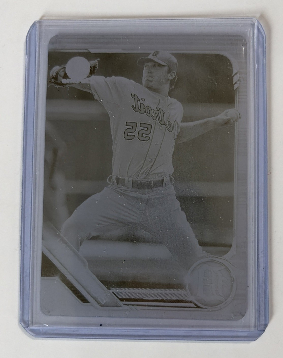2019 Bowman Chrome Prospects Beau Burrows Printing Plate 1 Of 1 Yellow BCP-26