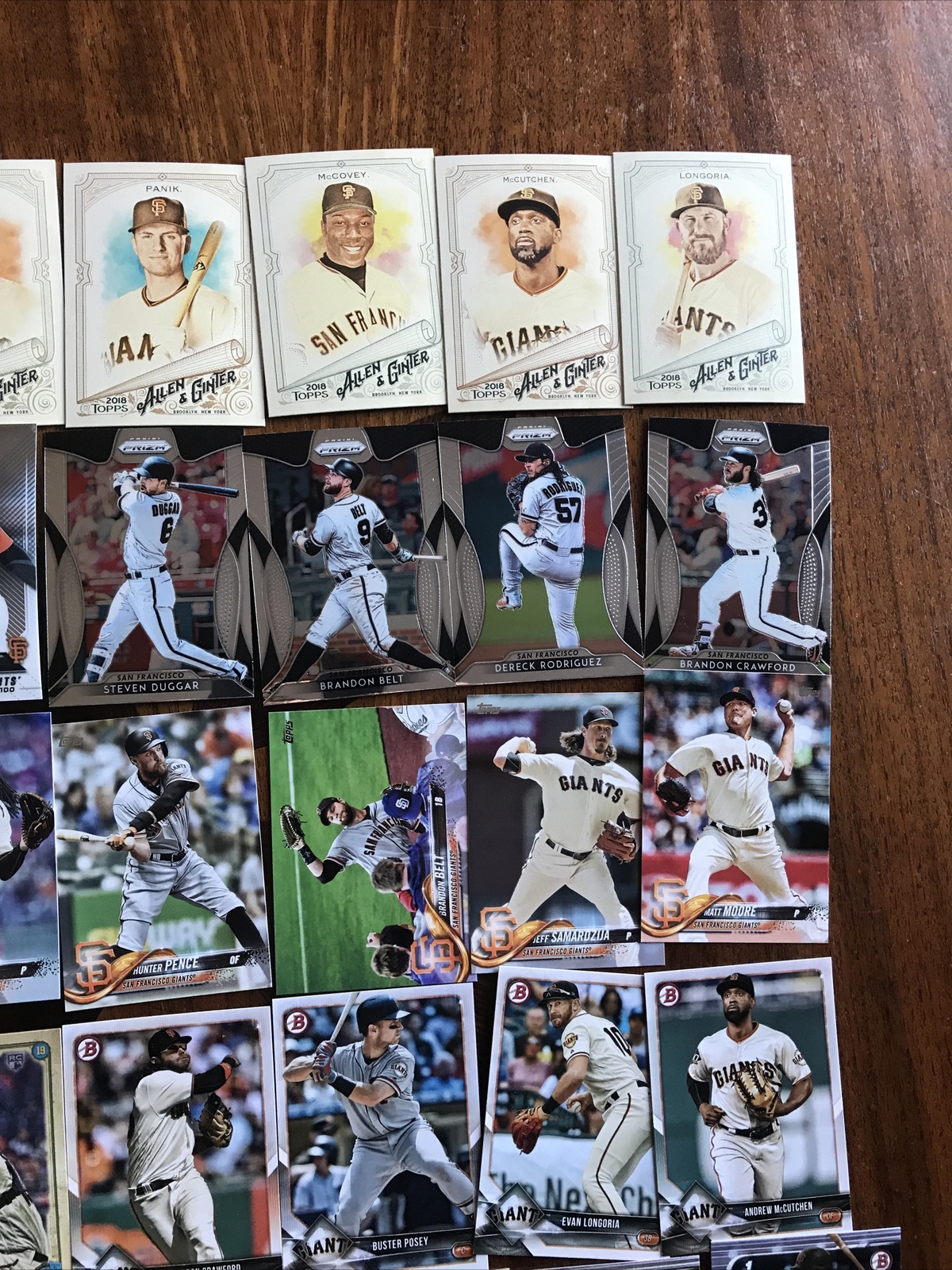San Francisco Giants Cards Includes Posey, Bishop, Webb, Dubon Option #1