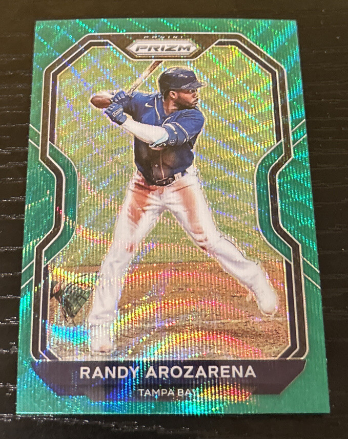2021 Panini Prizm Randy Arozarena Green Wave Prizm