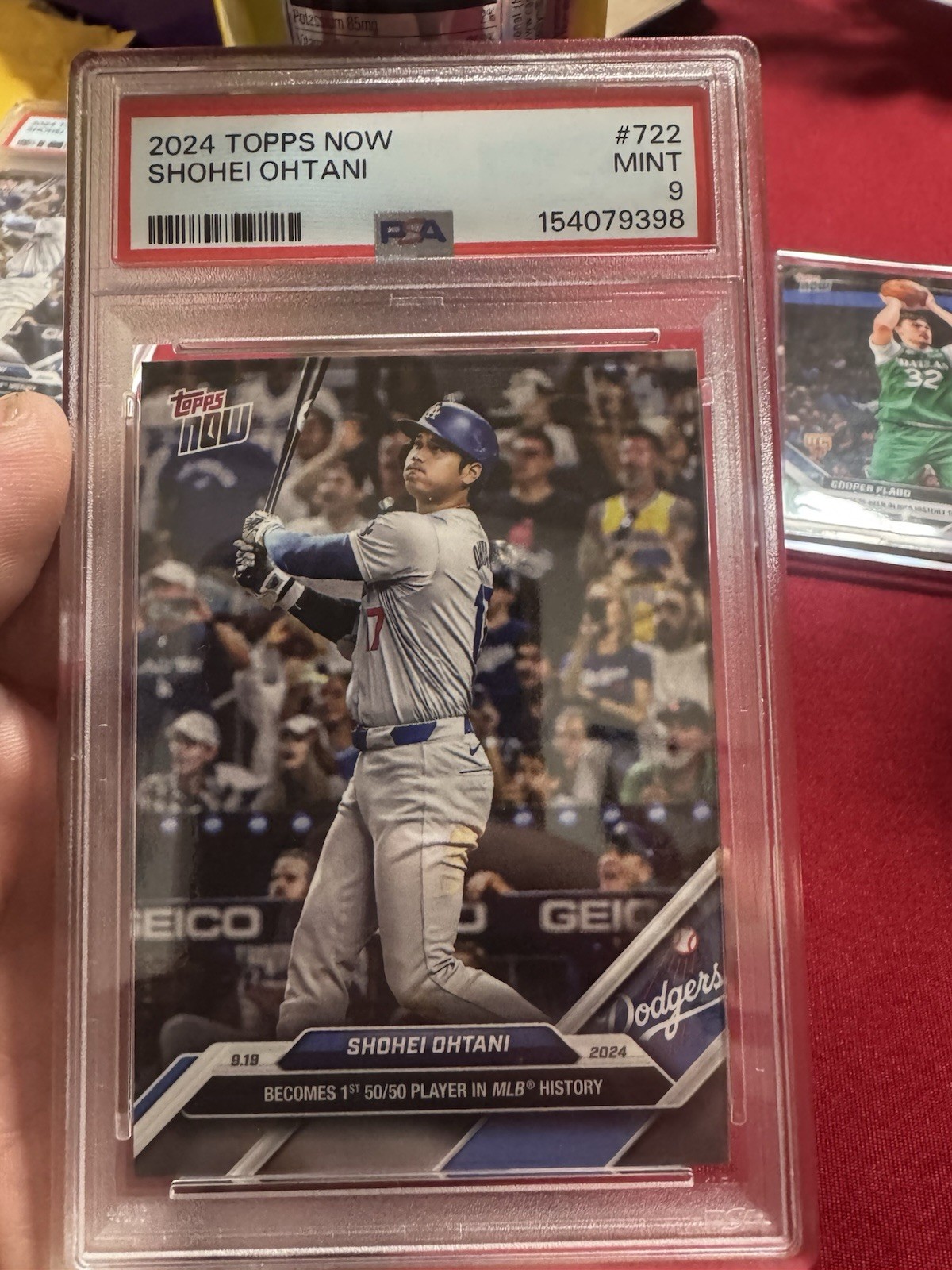 2024 Topps Now Shohei Ohtani #722 PSA 9 Base Los Angeles Dodgers /653737