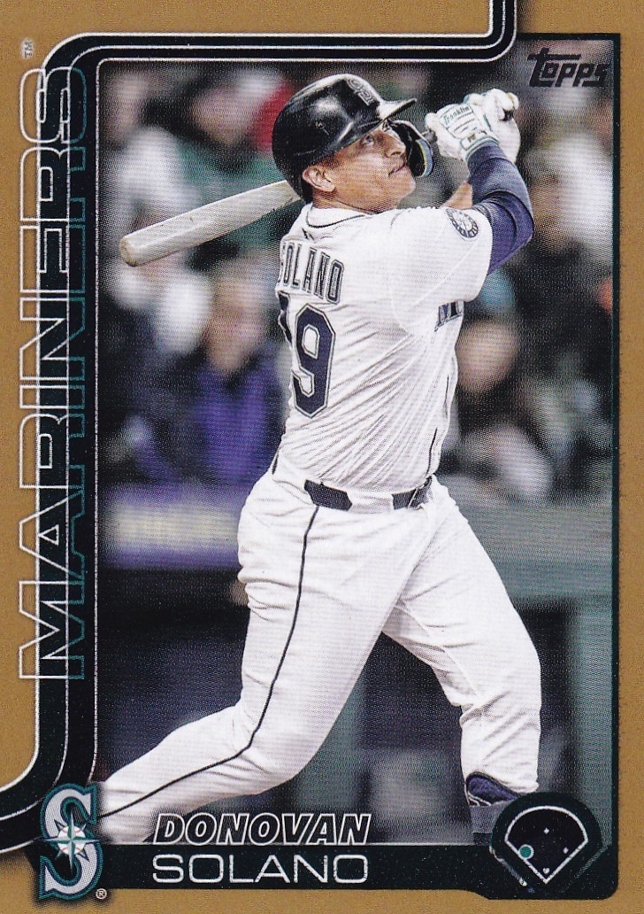 DONOVAN SOLANO /2025 TOPPS UPDATE GOLD BORDER MARINERS #US-281 2025 25