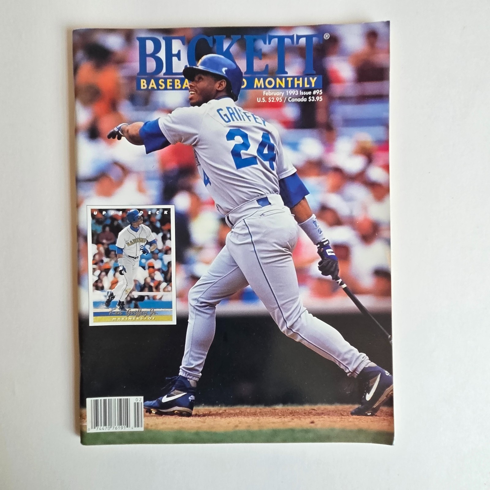 Beckett Baseball Card Monthly Magazine Issue 95 Griffey Feb 1993 Old Vtg