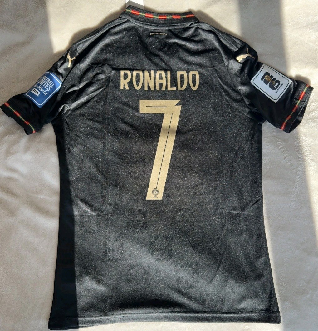 Cristiano Ronaldo New Jersey CR#7 black Portugal 25–26 Players Version Size XL