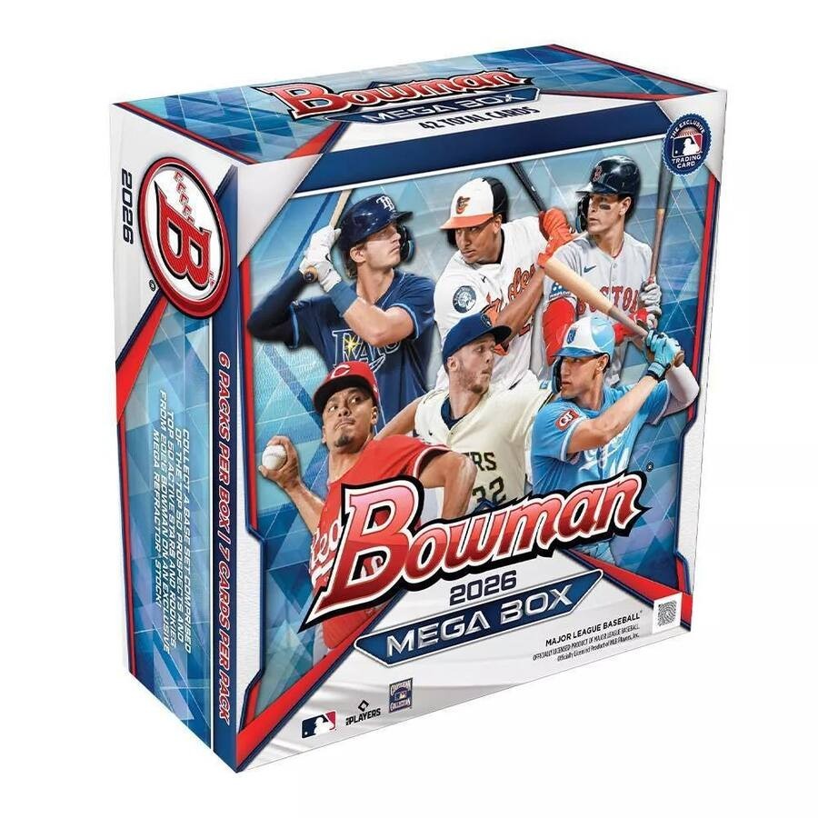 2026 Bowman Baseball Sealed Mega Box (Look for Mojo Parallels!)