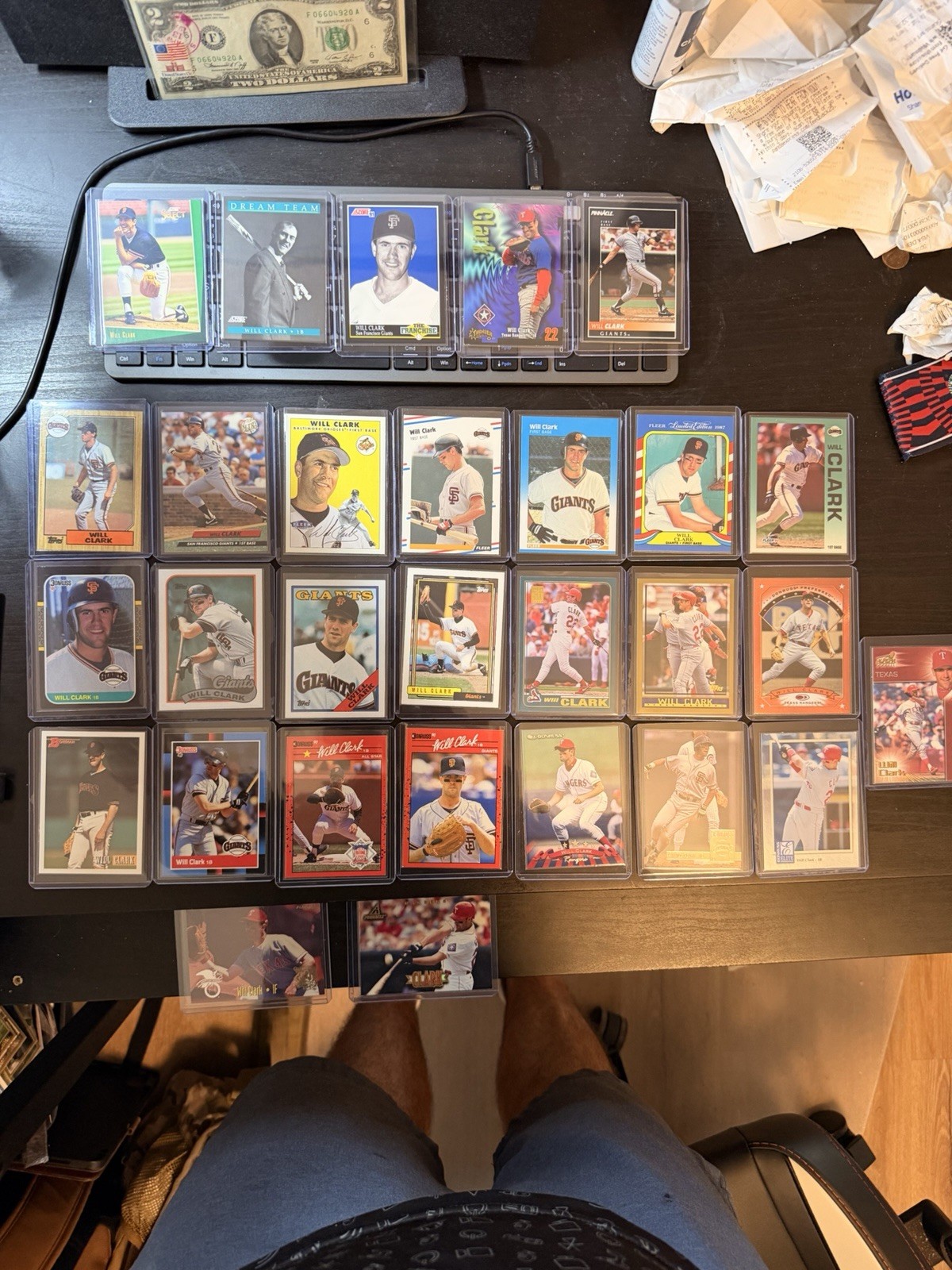 WILL CLARK Baseball Card Lot- HALL OF FAME COLLECTION!