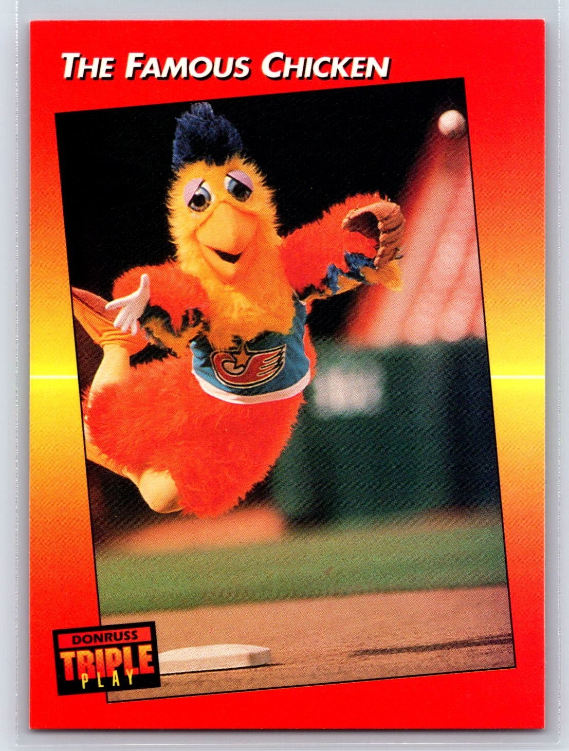 3- 1992 Straight from the Pack The Famous Chicken San Diego Padres #138
