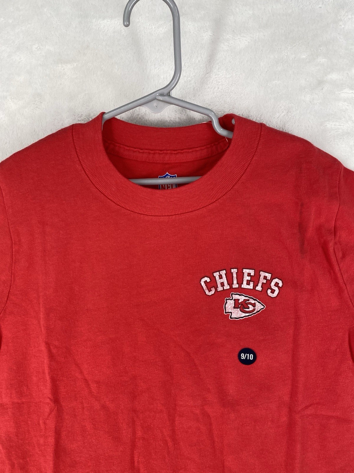 Kansas City Chiefs Shirt Kid 9-10 Abercrombie Kids Red Double Sided NFL NEW $30*