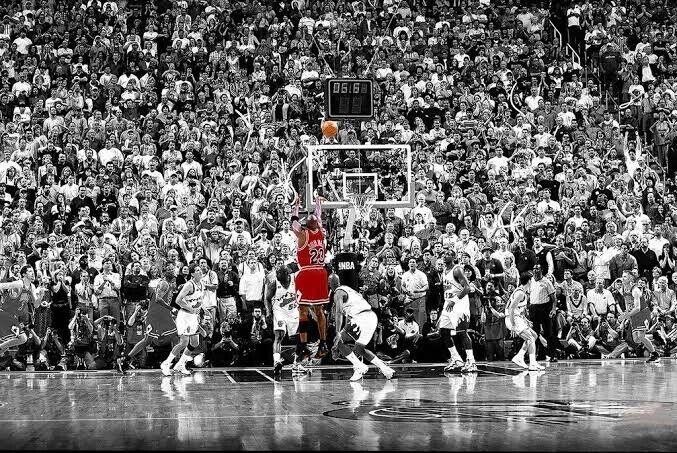 MJ ‘Last Shot’ 1998 Finals Poster Large: 24″x36″ Bulls NBA Legend Wall Art – New