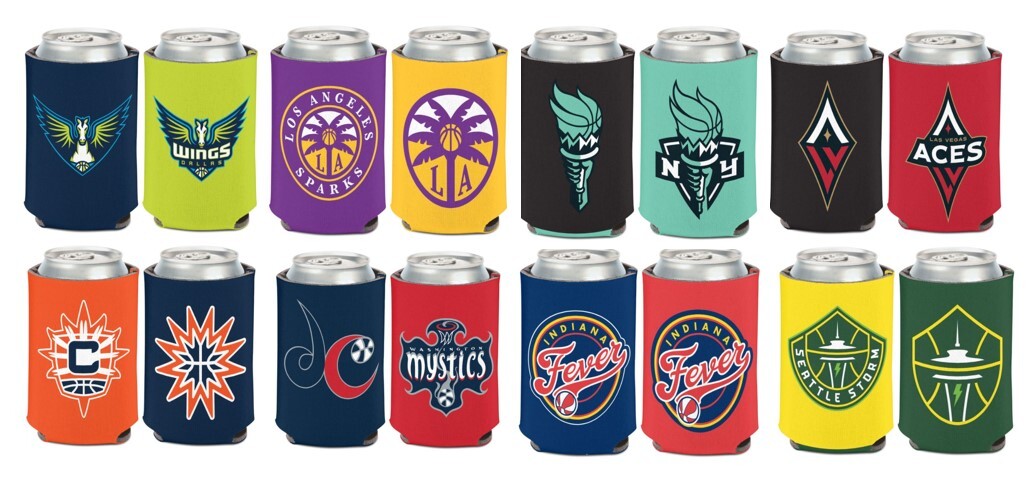WNBA Basketball 12oz Can Cooler (Choose Team)